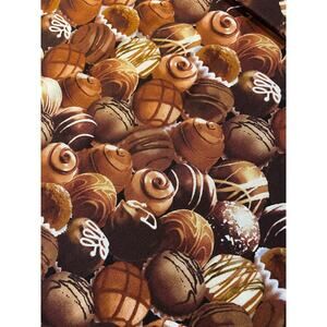 TIMELESS TREASURES Novelty Fabric Box of Chocolate Chocolates BTHY Cotton OOP